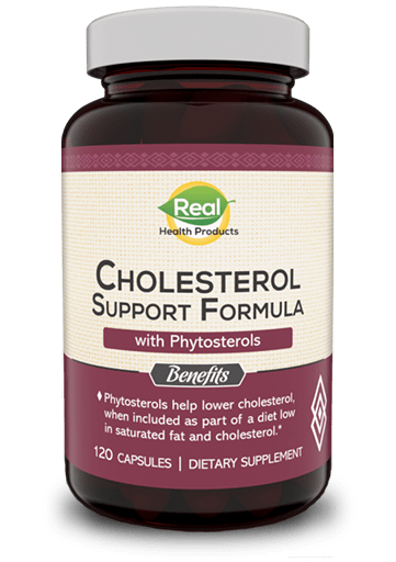 buy vitamins online such as cholesterol support supplements by real health products