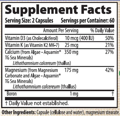 Calcium Magnesium Supplement Facts