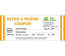 Real Health Products Referral Coupon