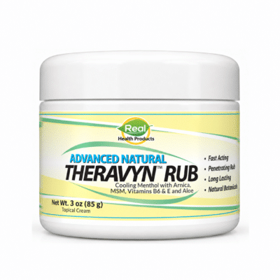 Theravyn Rub 3 oz jar, front label